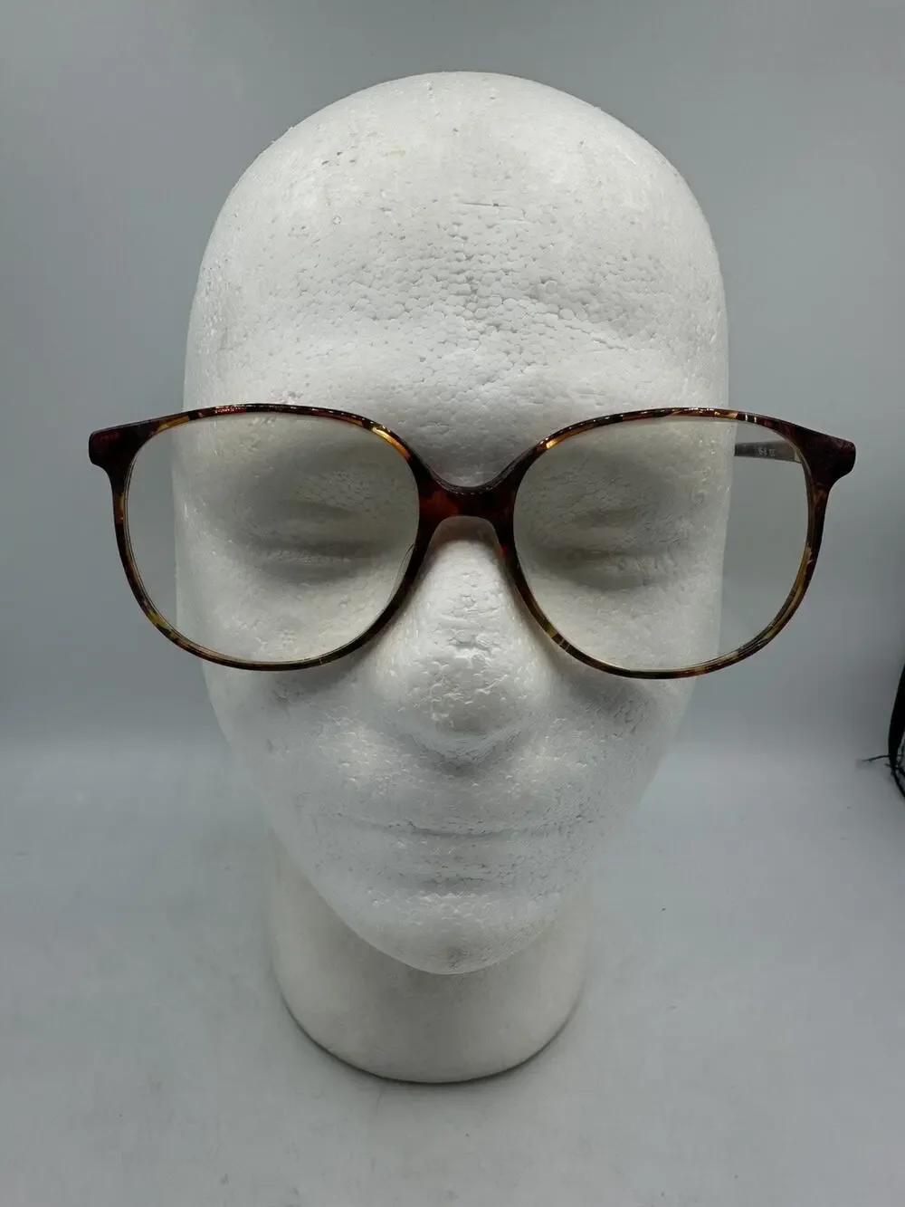 Vintage Anne Klein Tortoise Oversized Frames Purple Pink FRAMES ONLY 56-16-103